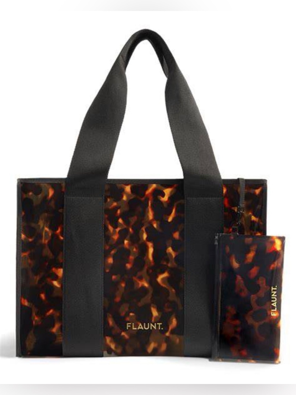 Flaunt Tortoise Everyday Tote Bag NWT